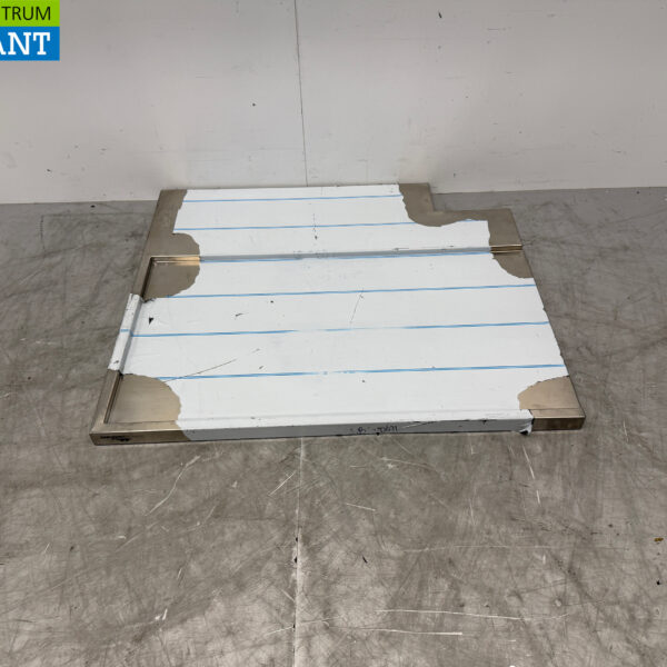 Abtropffläche aus Edelstahl für Durchlaufspülmaschine 98 x 84 cm Horeca