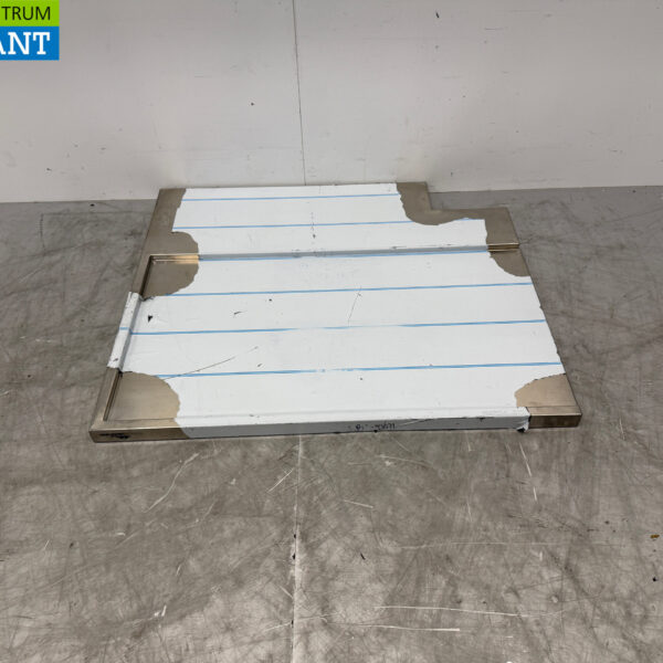 Abtropffläche aus Edelstahl für Durchlaufspülmaschine 98 x 84 cm Horeca