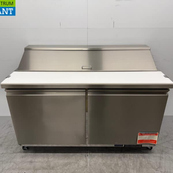 Polar Saladette Gekühlte Arbeitsplatte 2 Türen 180 cm 230V Horeca
