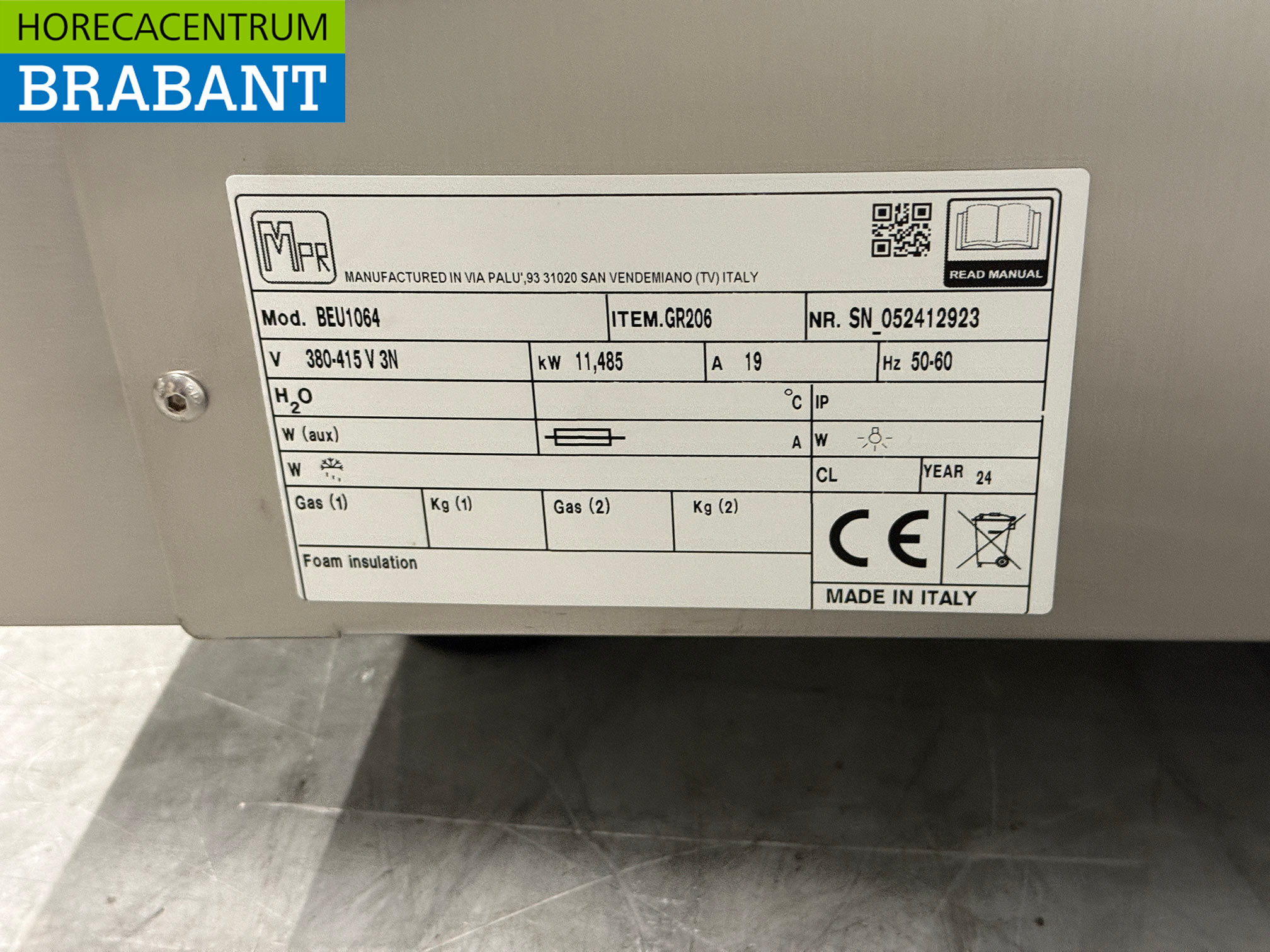 Edelstahl Gastro-M Heißluftofen mit Feuchtigkeitszufuhr 10x 60/40 cm 400V Horeca – Bild 6