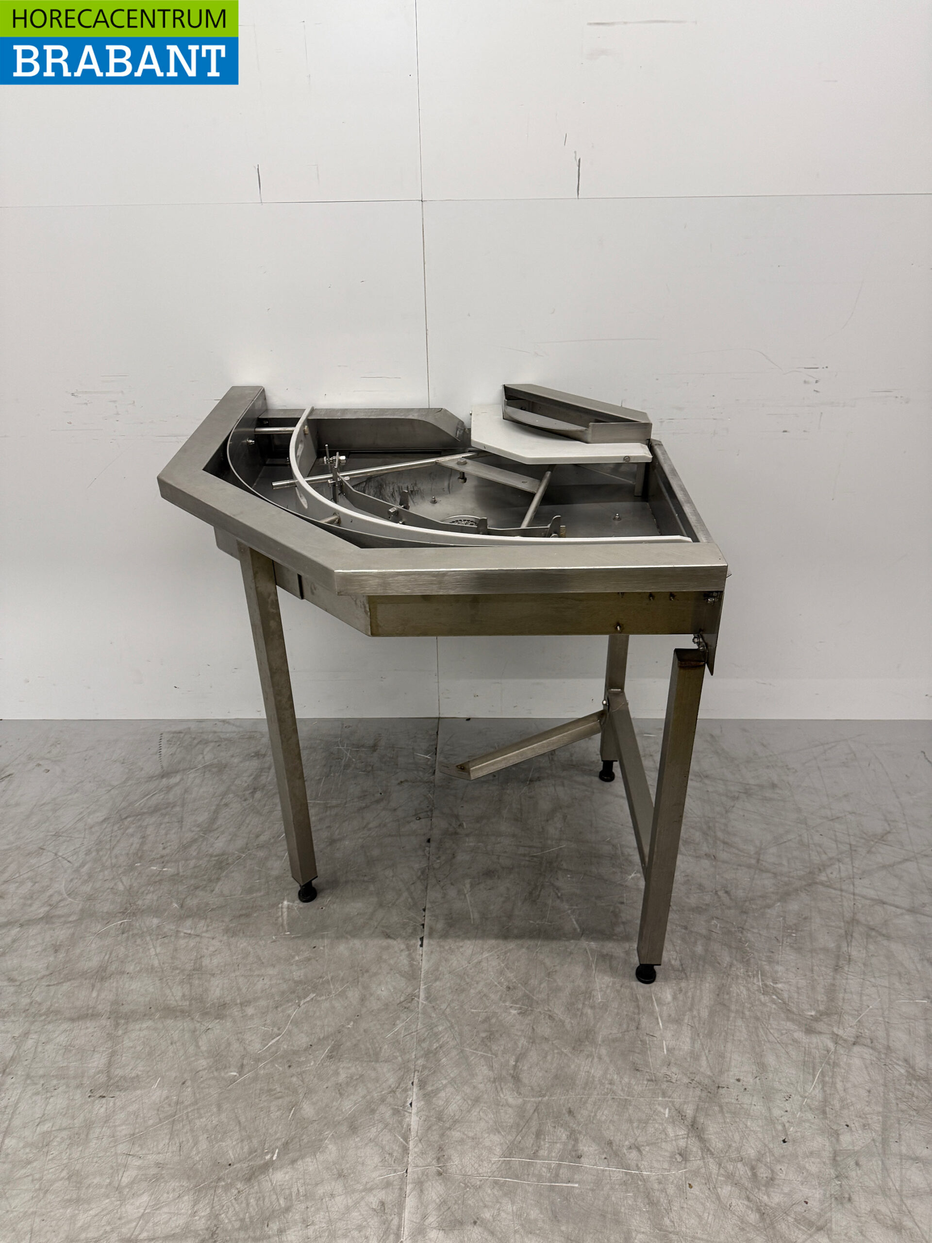 Edelstahl Abtropftisch für Geschirrspülmaschine 92,5 x 90 x 91,5 cm Horeca