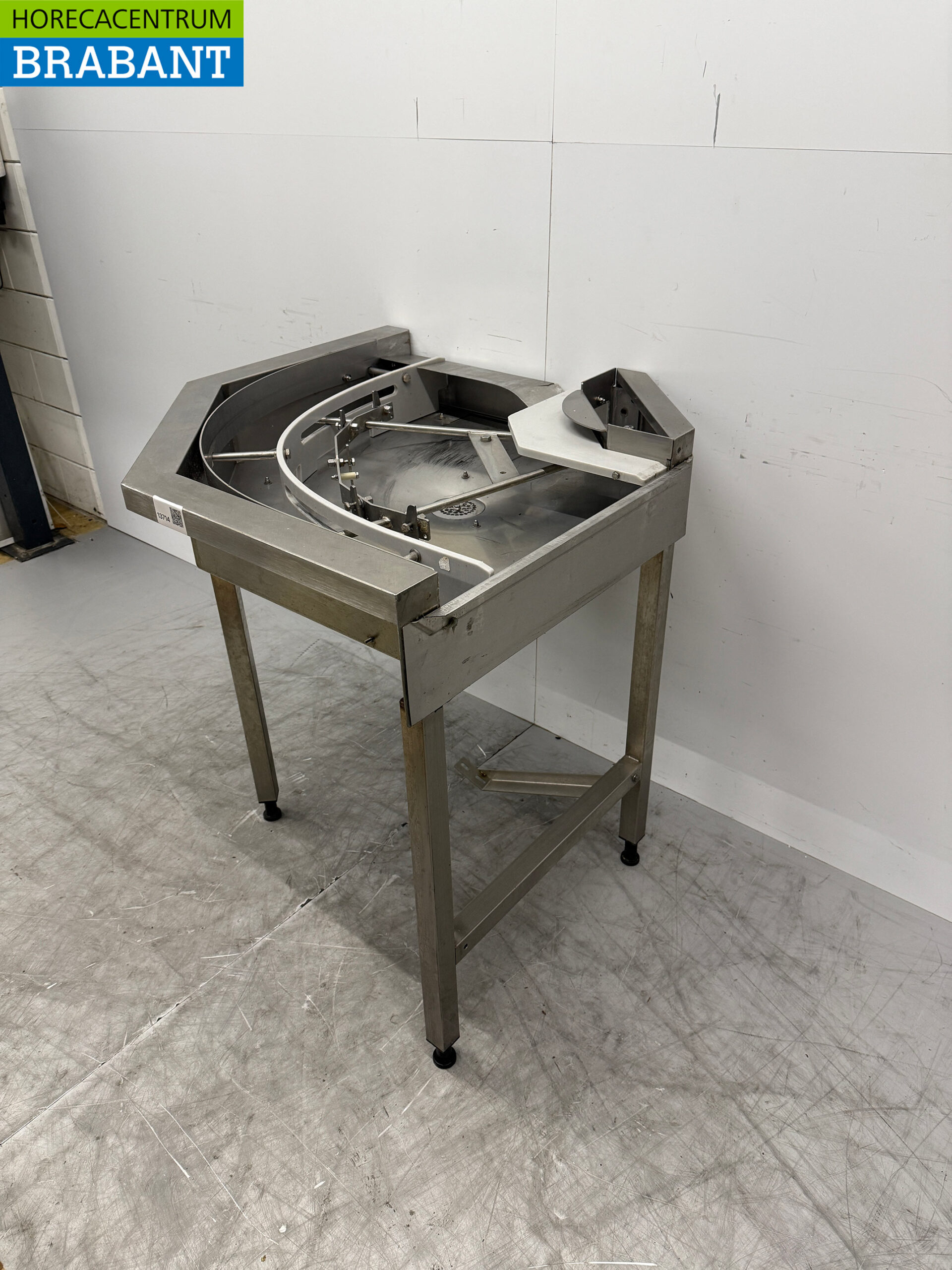 Edelstahl Abtropftisch für Geschirrspülmaschine 92,5 x 90 x 91,5 cm Horeca – Bild 2