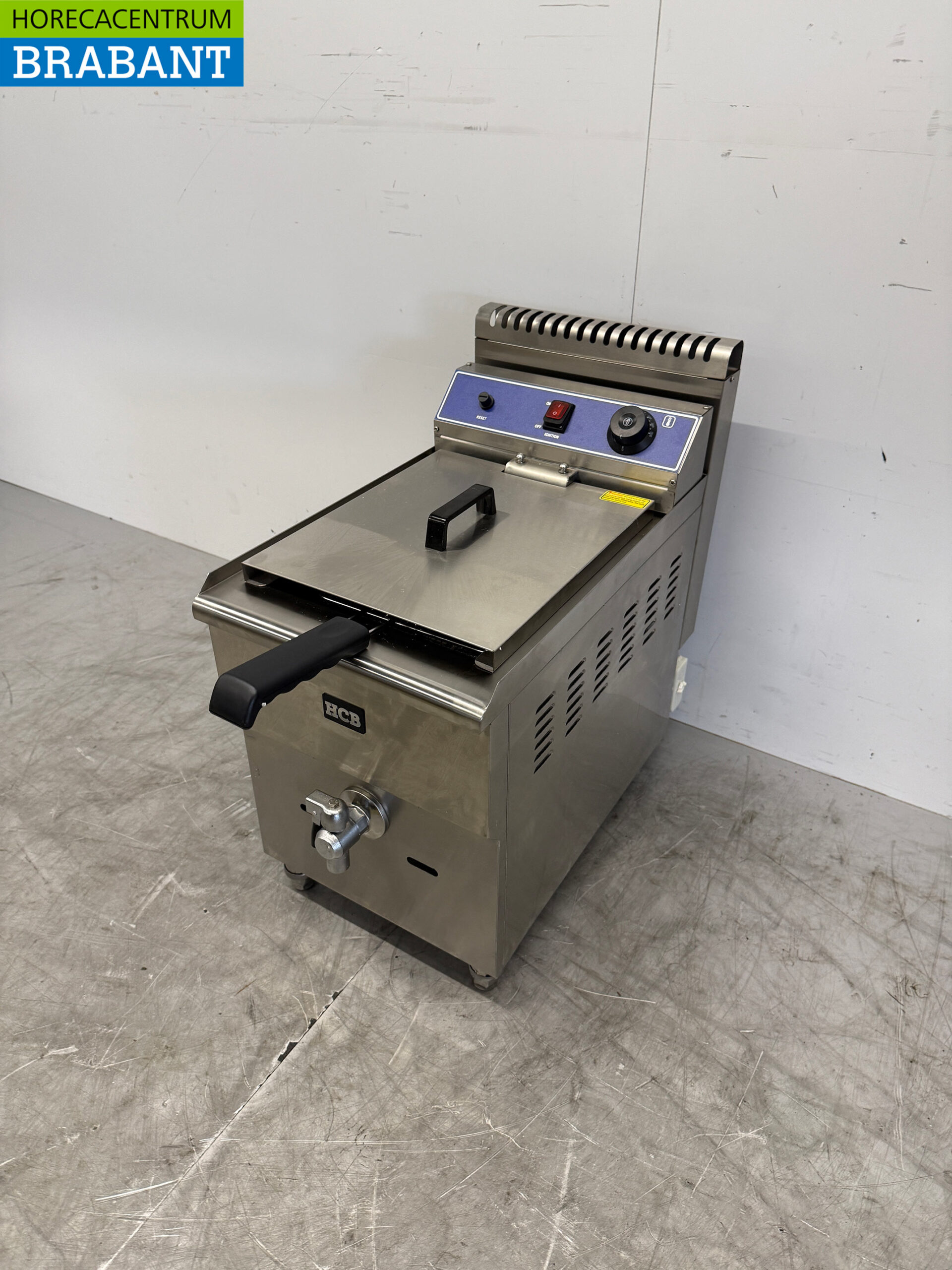 HCB Edelstahl Friteuse 14 Liter PROPAAN GAS Catering – Bild 2