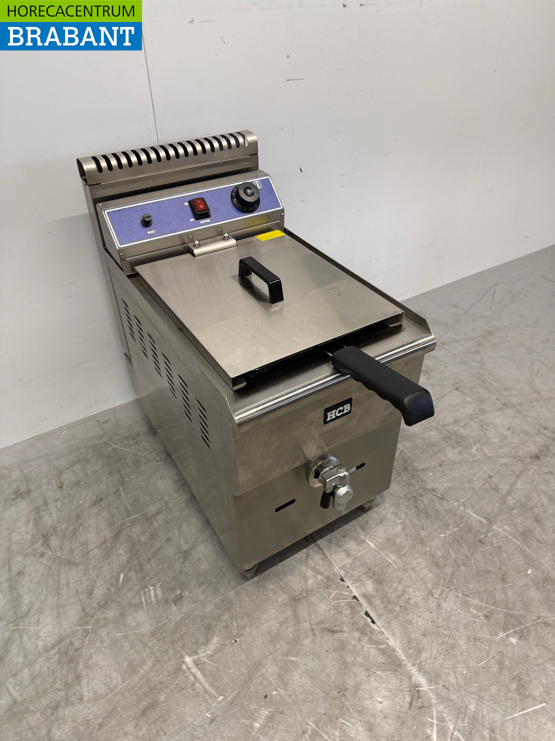 HCB Edelstahl Friteuse 14 Liter PROPAAN GAS Catering – Bild 3