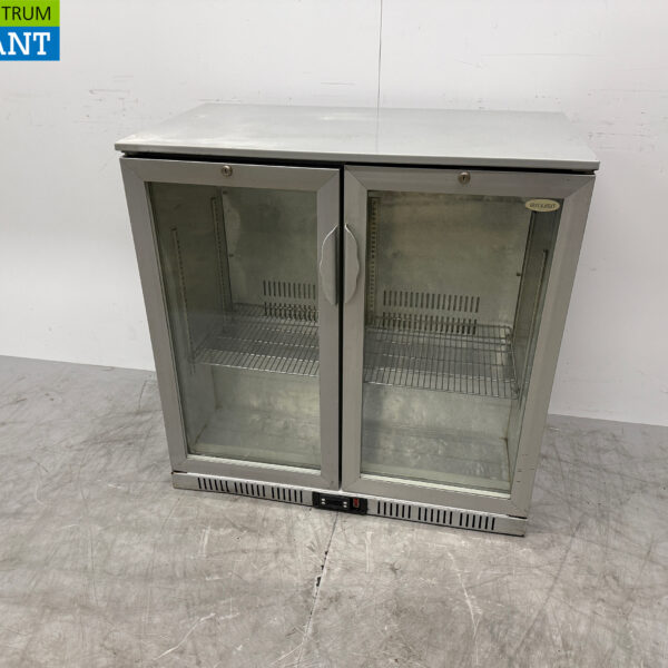 Exquisit Bar Cooler 2 Glas-Falttüren 90 cm 230V Horeca