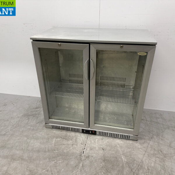 Exquisit Bar Cooler 2 Glas-Falttüren 90 cm 230V Horeca