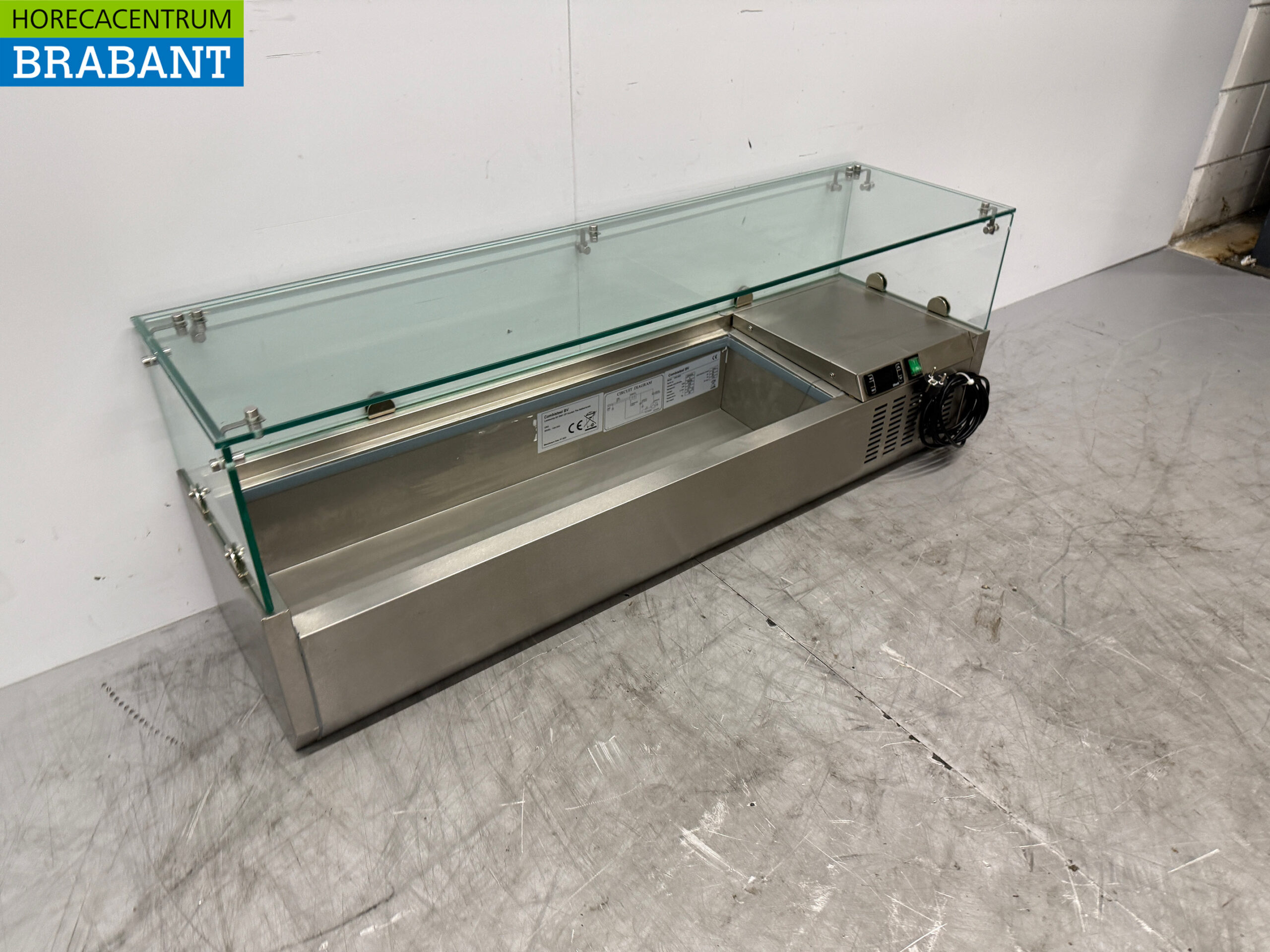 Combisteel Saladiere aus Edelstahl 5 x 1/4 GN 120 cm 230V Horeca – Bild 3