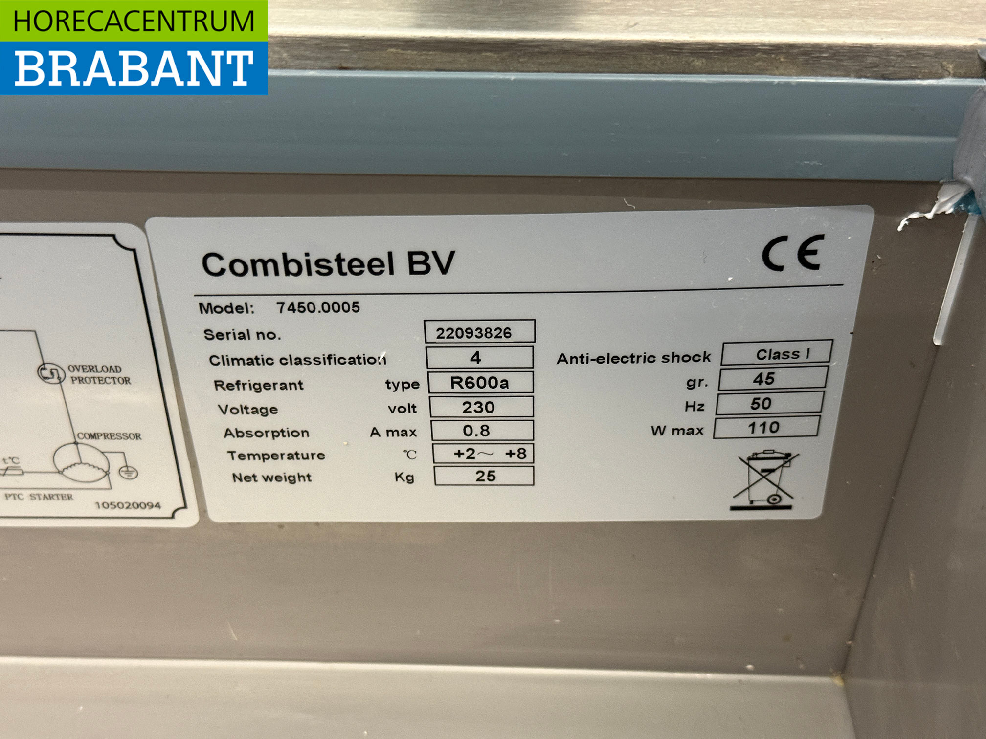 Combisteel Saladiere aus Edelstahl 5 x 1/4 GN 120 cm 230V Horeca – Bild 5