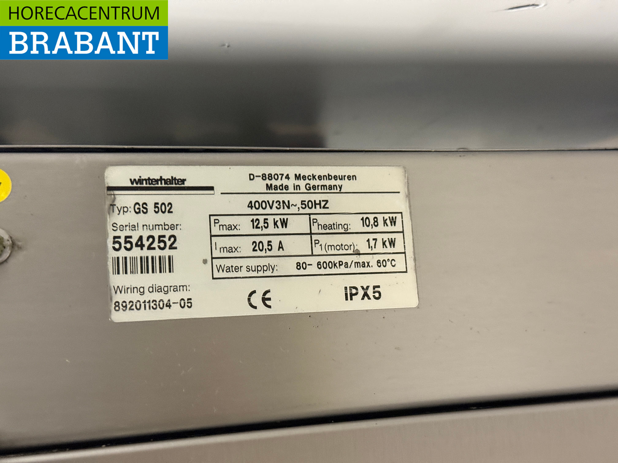 Edelstahl Winterhalter Durchschubspülmaschine mit Ablaufpumpe 400V Horeca – Bild 7