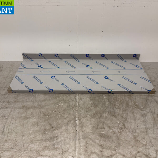 Arbeitsplatte aus Edelstahl mit erhöhtem Rand 179 x 70 cm Horeca