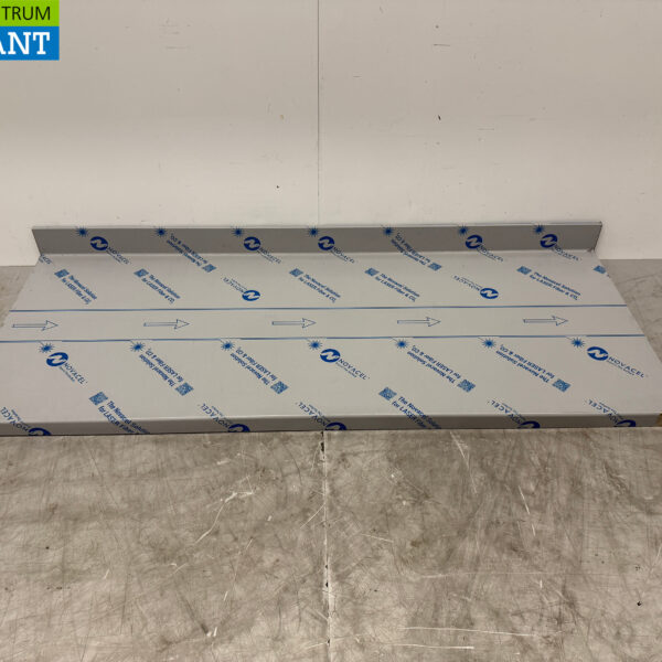 Arbeitsplatte aus Edelstahl mit erhöhtem Rand 179 x 70 cm Horeca