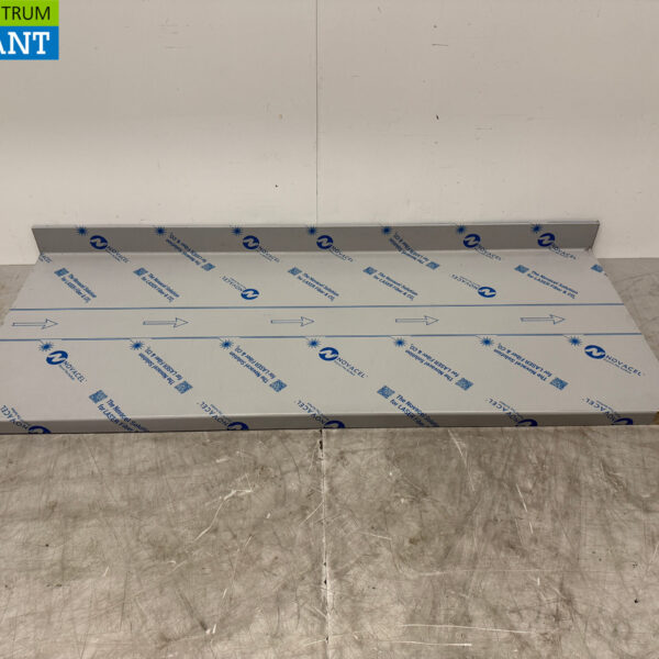 Arbeitsplatte aus Edelstahl mit erhöhtem Rand 179 x 70 cm Horeca