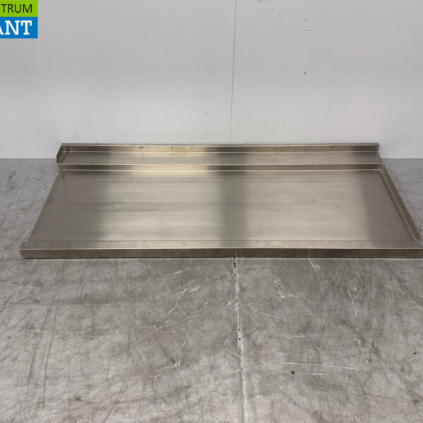Edelstahl Abtropffläche T.B.V. Schiebegeschirrspüler 170,5 x 71,5 cm Horeca