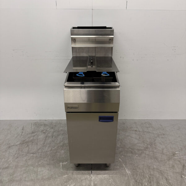 Profinox Fritteuse aus Edelstahl 21 Liter Erdgas Horeca