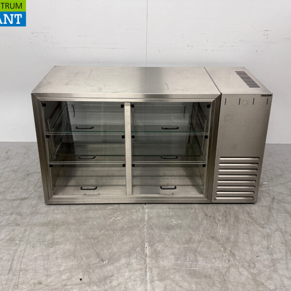 Culion-Edelstahlvitrine 6 Klappen und 2 Schiebetüren 230V Horeca