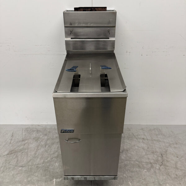 Edelstahl Pitco Friteuse 18 Liter GAS Catering