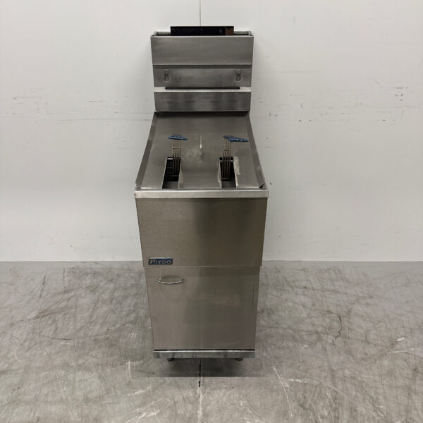 Edelstahl Pitco Friteuse 18 Liter GAS Catering