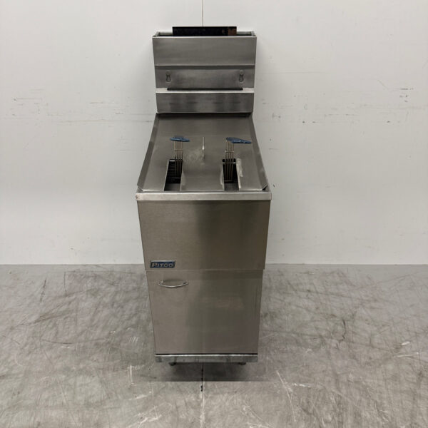 Edelstahl Pitco Friteuse 18 Liter GAS Catering