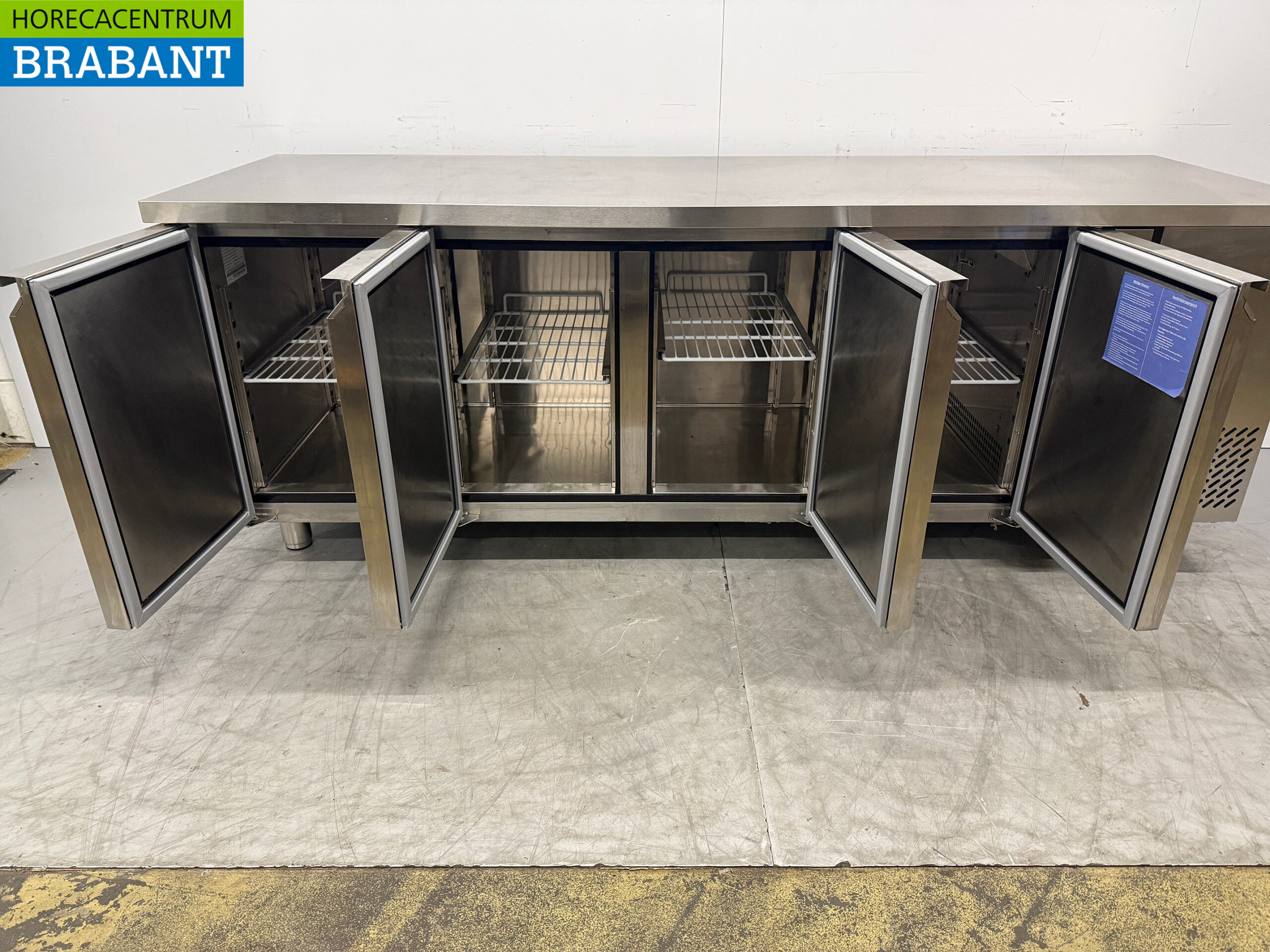 Atosa Kühltheke aus Edelstahl 4 Türen 223 cm 230V Horeca – Bild 4