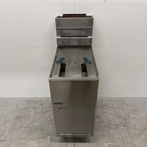Edelstahl Pitco Friteuse 18 Liter GAS Catering
