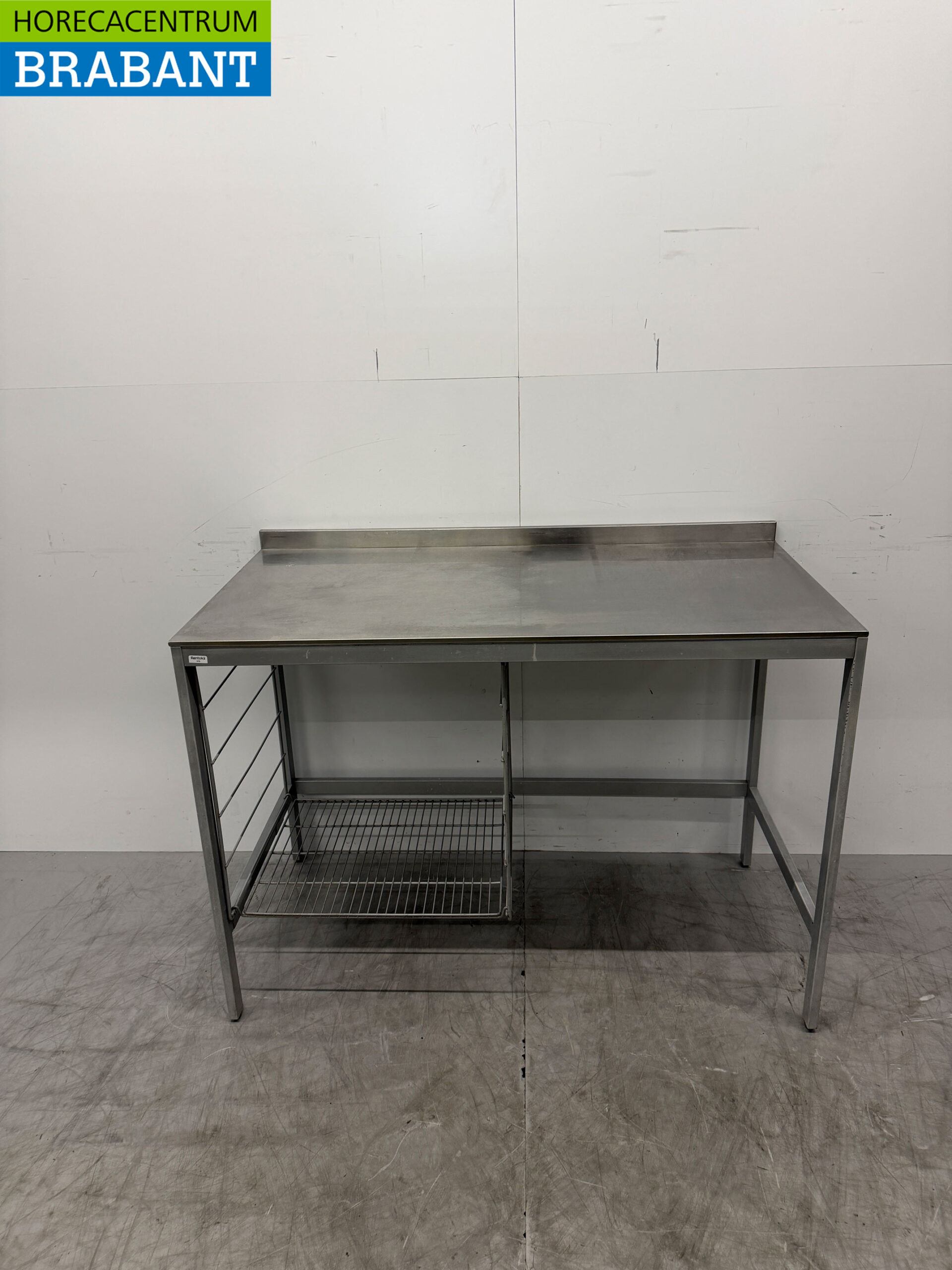 Arbeitstisch aus Edelstahl 126,5 x 64 x 90 cm Catering