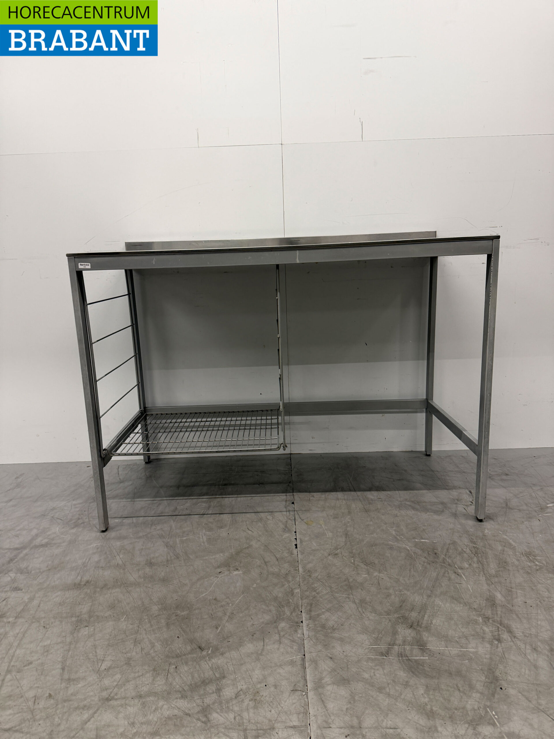 Arbeitstisch aus Edelstahl 126,5 x 64 x 90 cm Catering – Bild 4