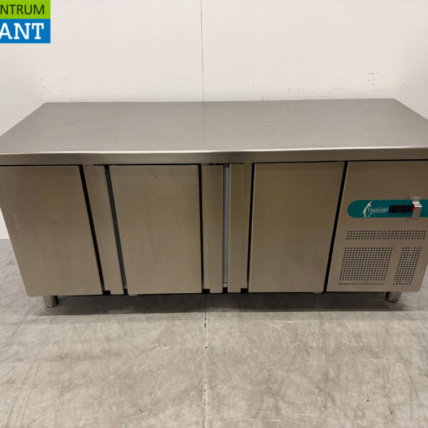 Edelstahl Gefrierschrank Werkbank 3 Türen 179 cm 230V Horeca