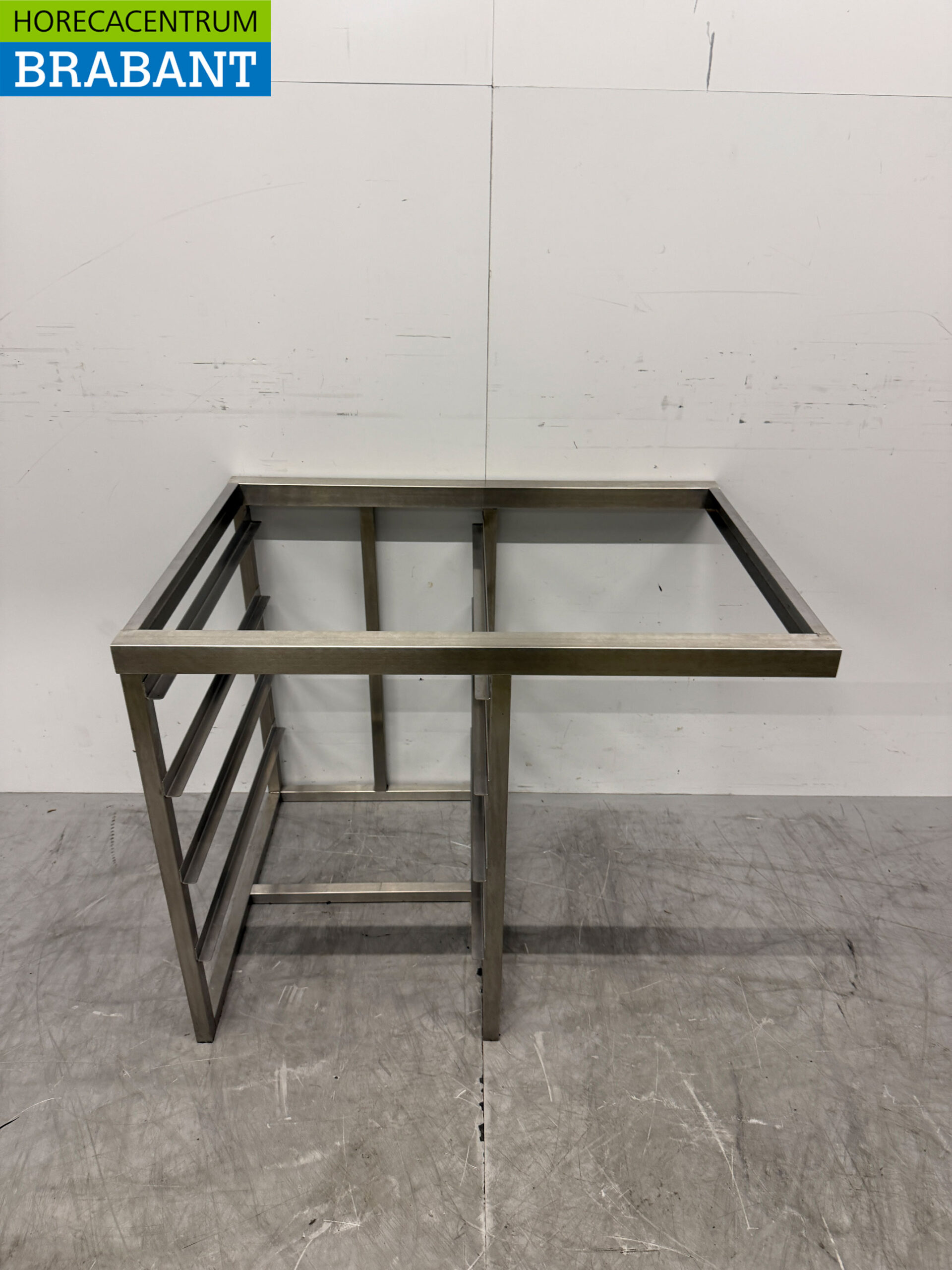 Edelstahlpodest mit Ablage 86 x 62 x 70,5 cm Catering