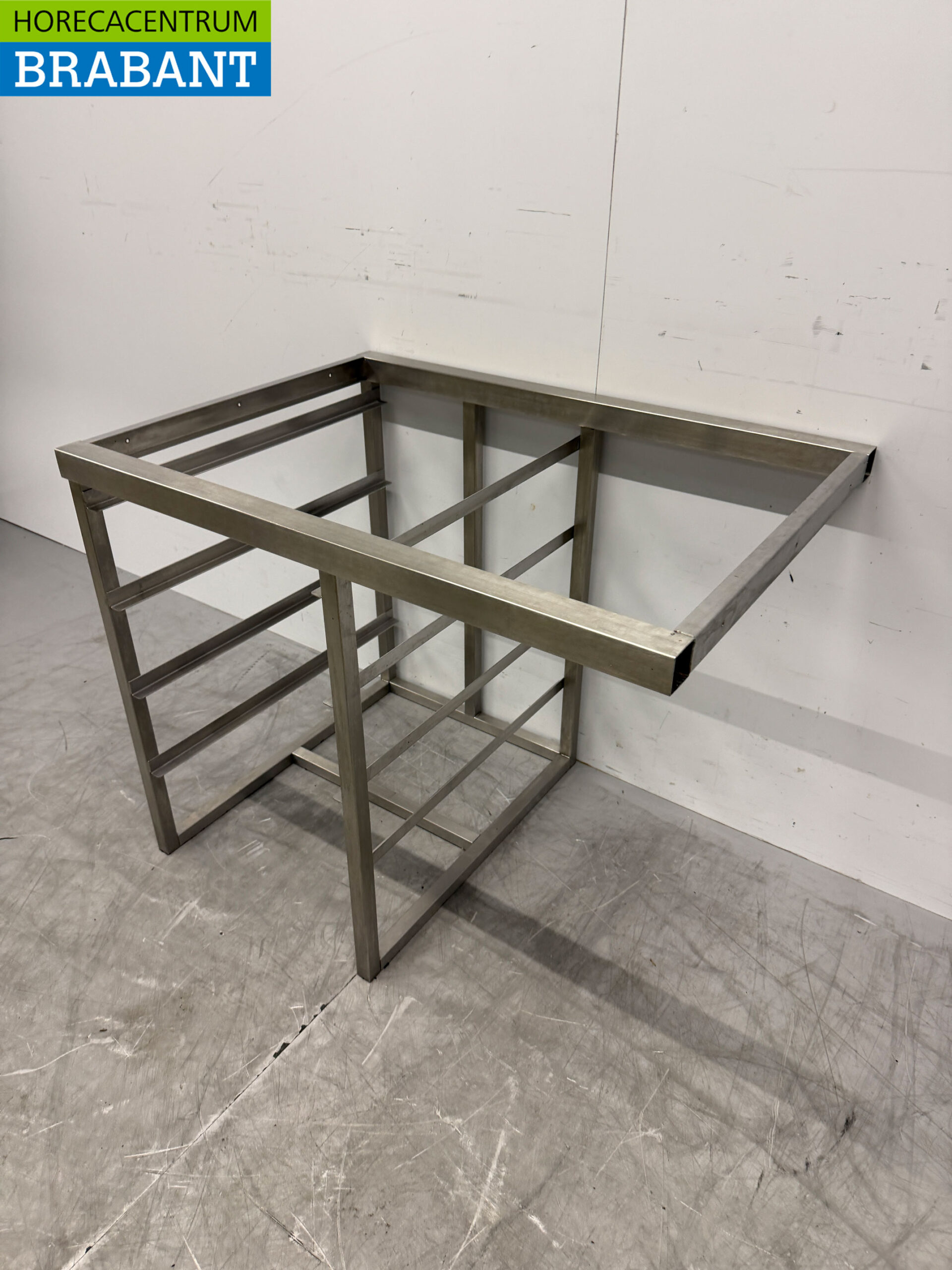 Edelstahlpodest mit Ablage 86 x 62 x 70,5 cm Catering – Bild 2