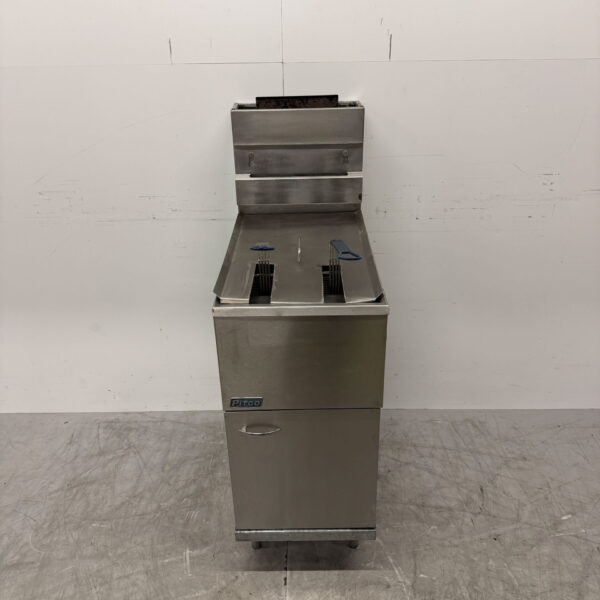 Edelstahl Pitco Friteuse 18 Liter GAS Catering