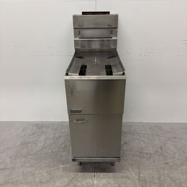Edelstahl Pitco Friteuse 18 Liter GAS Catering