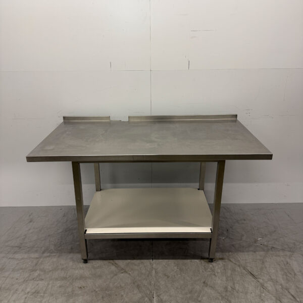 Edelstahl-Arbeitstisch mit Zwischenboden 150 x 80 x 89 cm Horeca