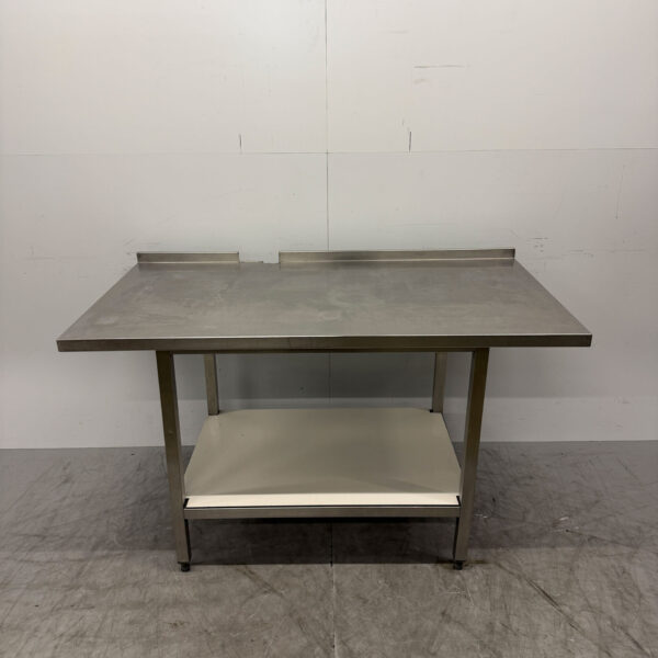 Edelstahl-Arbeitstisch mit Zwischenboden 150 x 80 x 89 cm Horeca