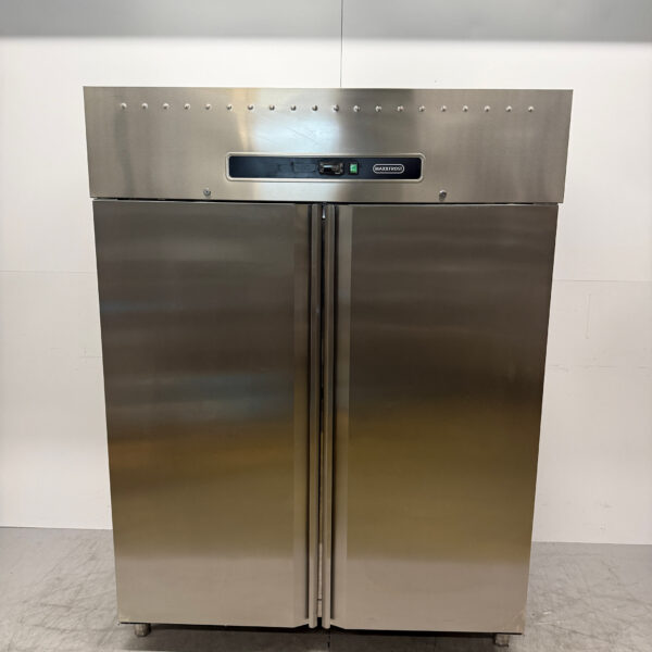 Edelstahl Maxxfrost Doppeltür-Kühlschrank 1400 Liter 230V Horeca