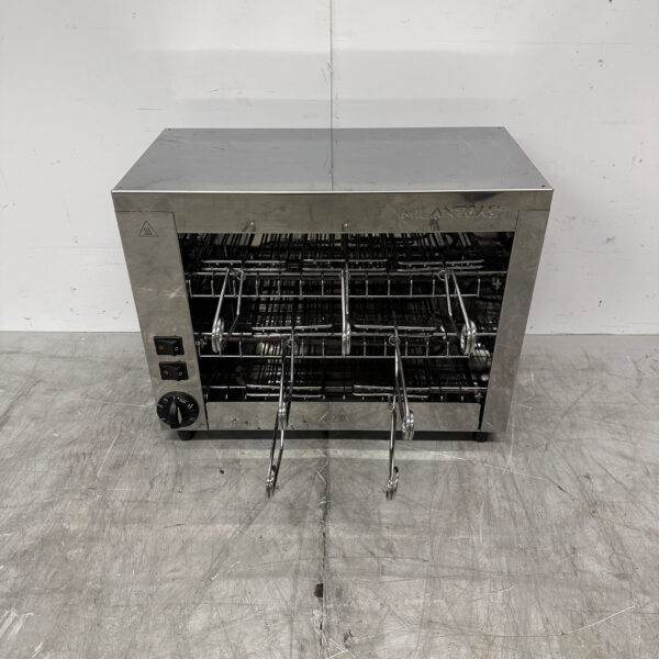 Edelstahl Milantoast Grill mit 8 Klemmen 230V Horeca