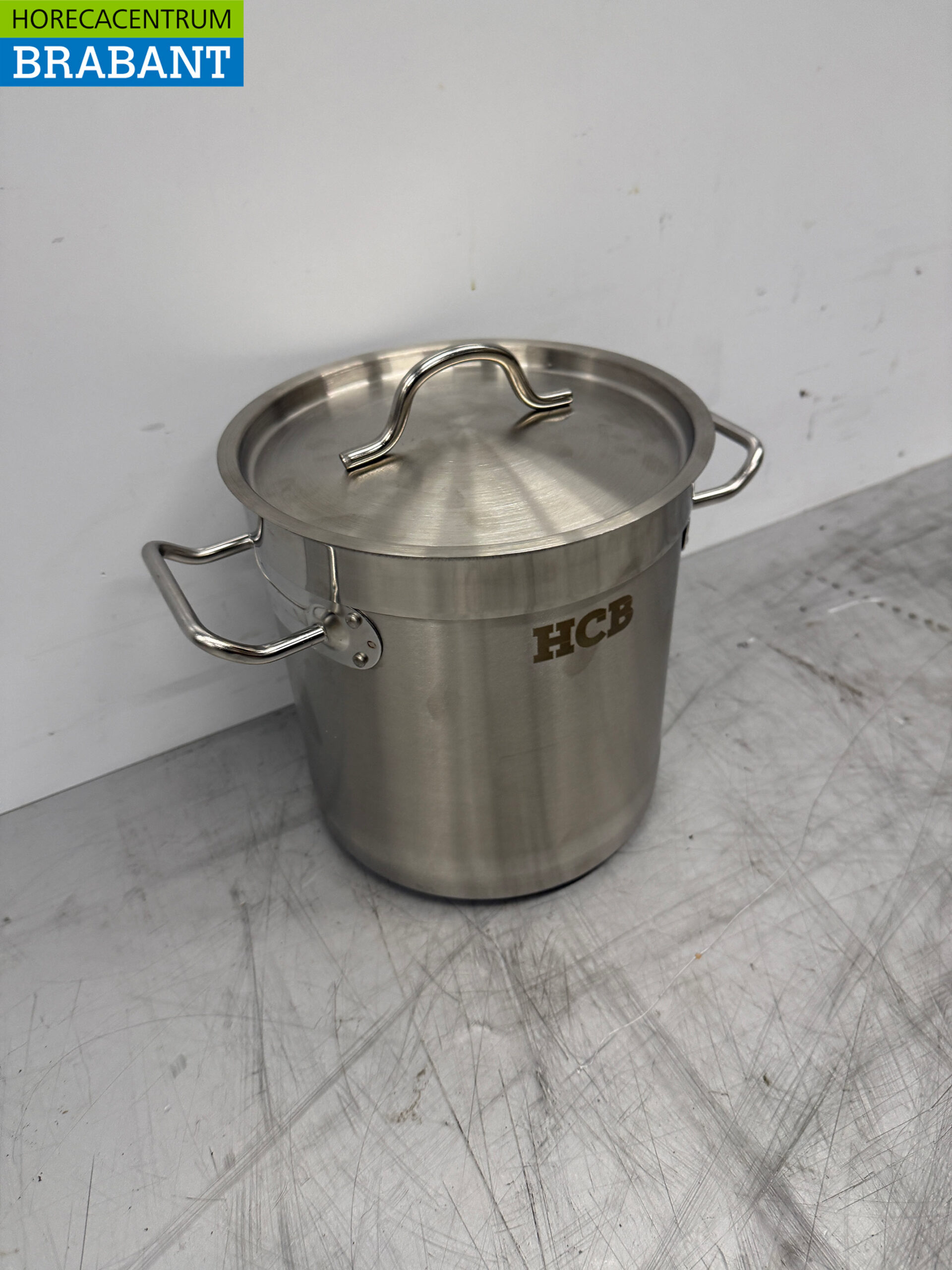 Edelstahl Suppentopf Kochtopf Induktion 20 x 20 cm 6 Liter Catering – Bild 3