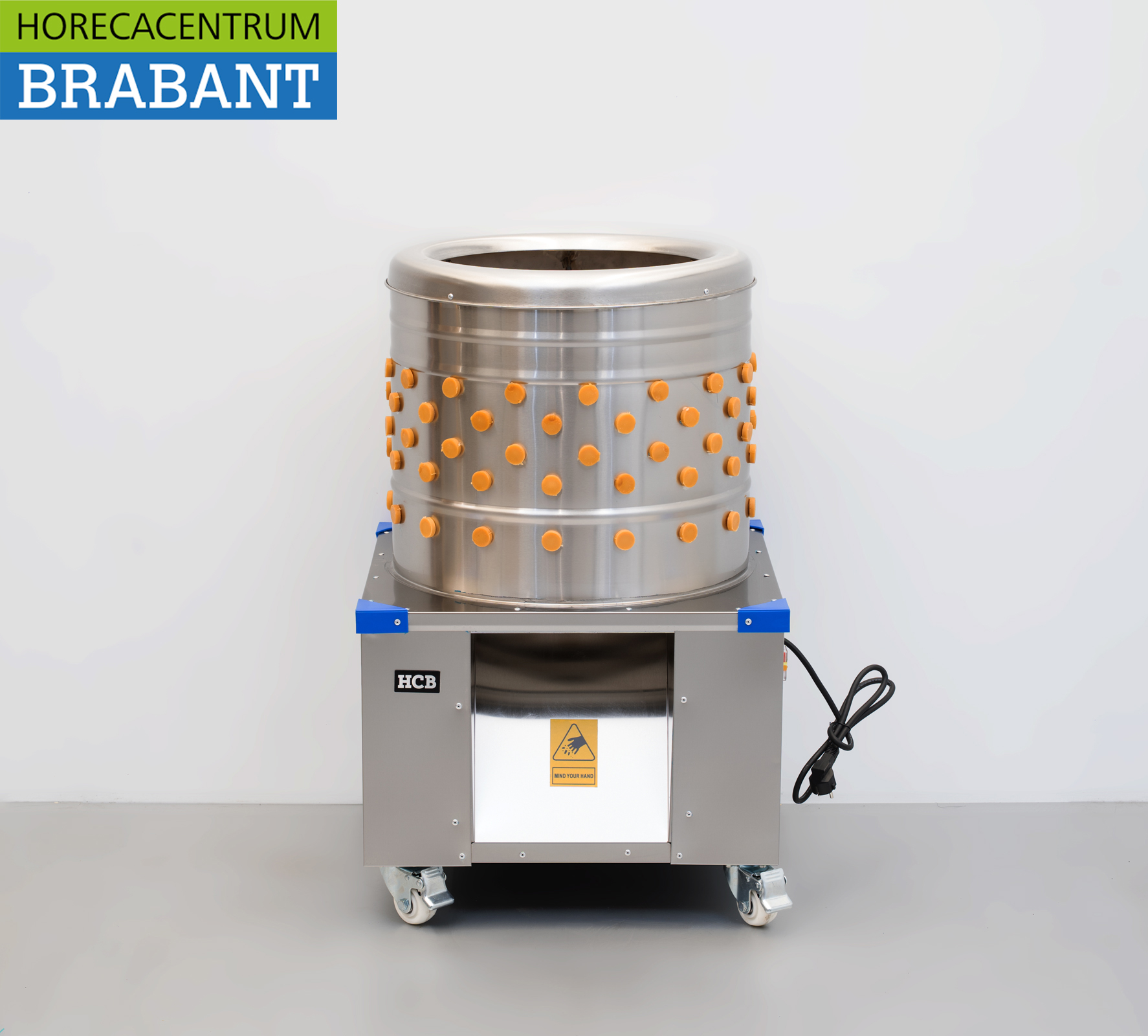 Edelstahl Mobile Geflügelsammelmaschine 180 Stück/Stunde 230V Horeca