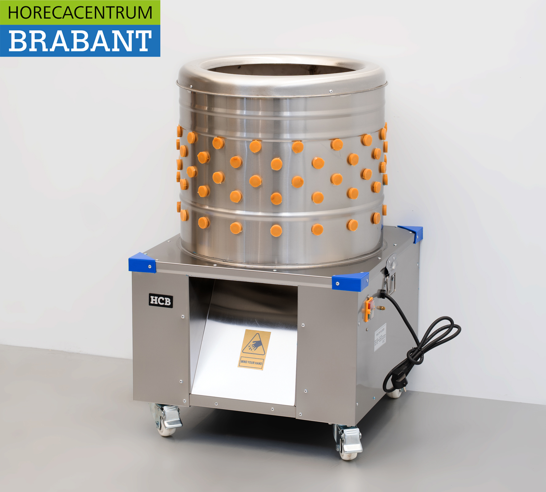 Edelstahl Mobile Geflügelsammelmaschine 180 Stück/Stunde 230V Horeca – Bild 2