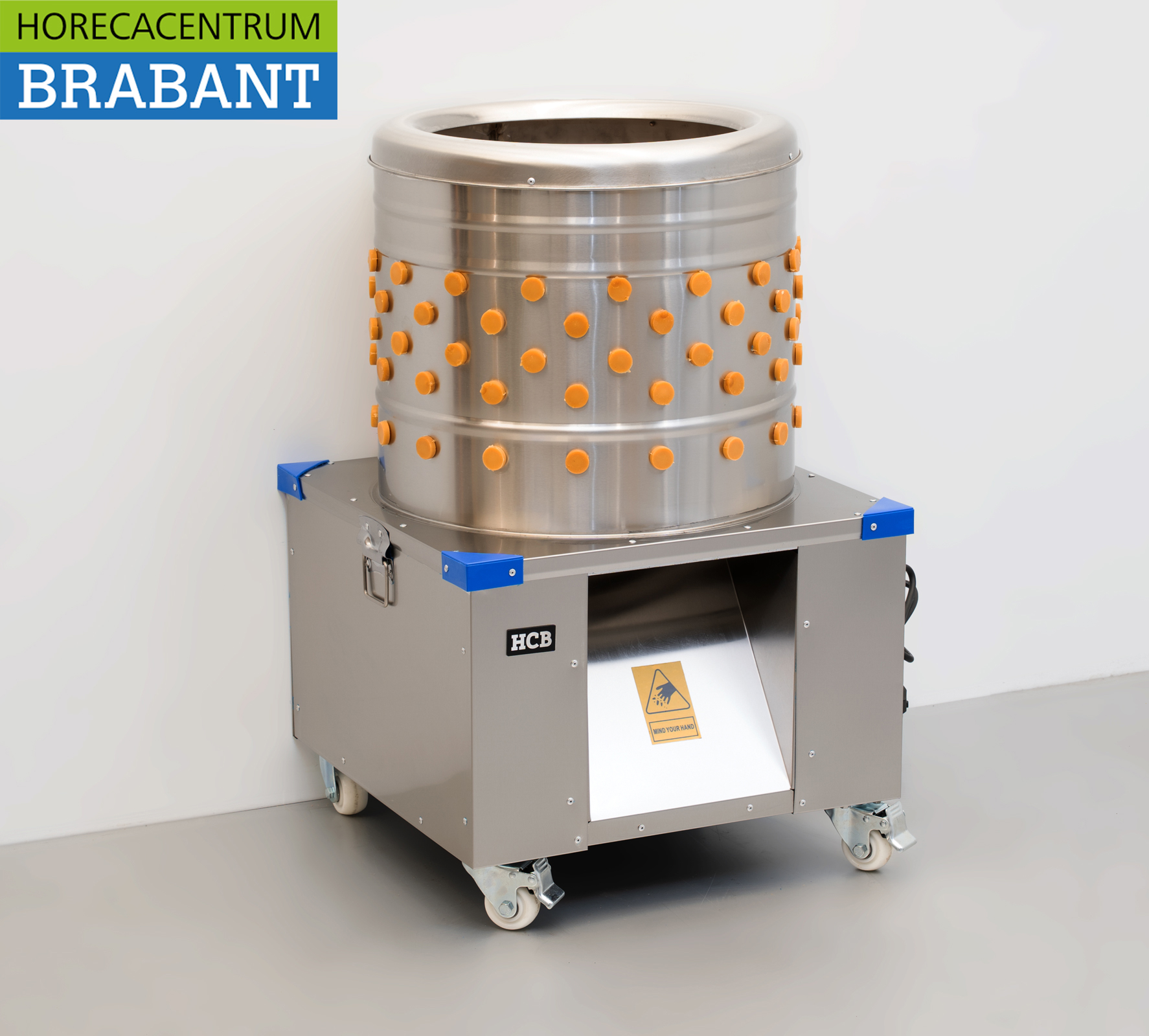 Edelstahl Mobile Geflügelsammelmaschine 180 Stück/Stunde 230V Horeca – Bild 3