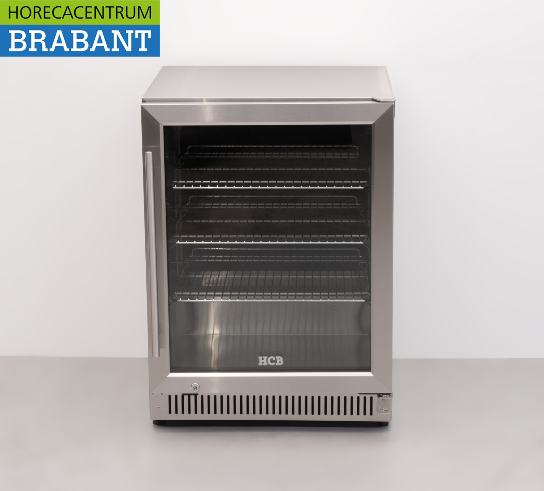 Edelstahl Outdoor Backbar Bar Cooler Glas Flügeltüren 150 Liter 59,5 cm 230V Horeca