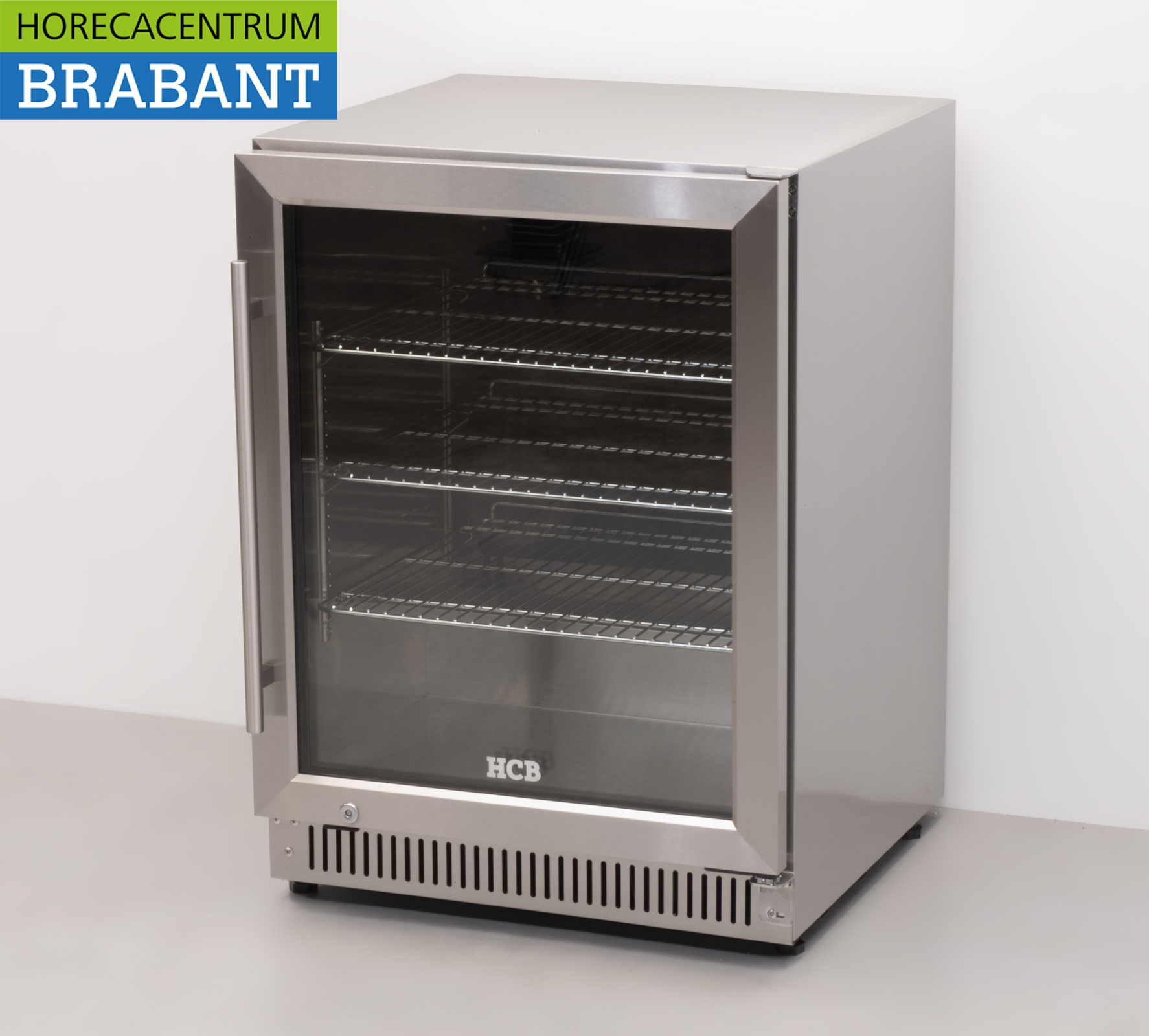 Edelstahl Outdoor Backbar Bar Cooler Glas Flügeltüren 150 Liter 59,5 cm 230V Horeca – Bild 2