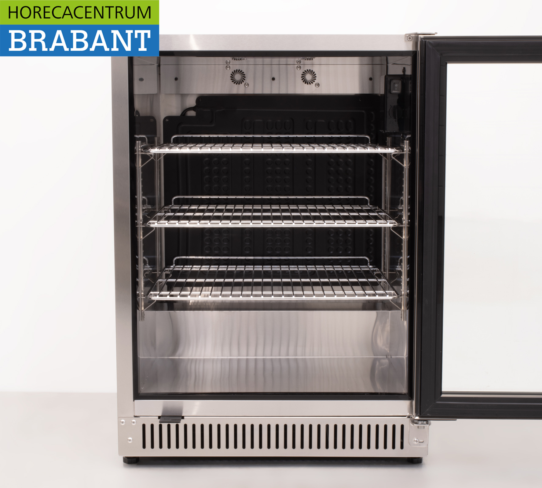 Edelstahl Outdoor Backbar Bar Cooler Glas Flügeltüren 150 Liter 59,5 cm 230V Horeca – Bild 5