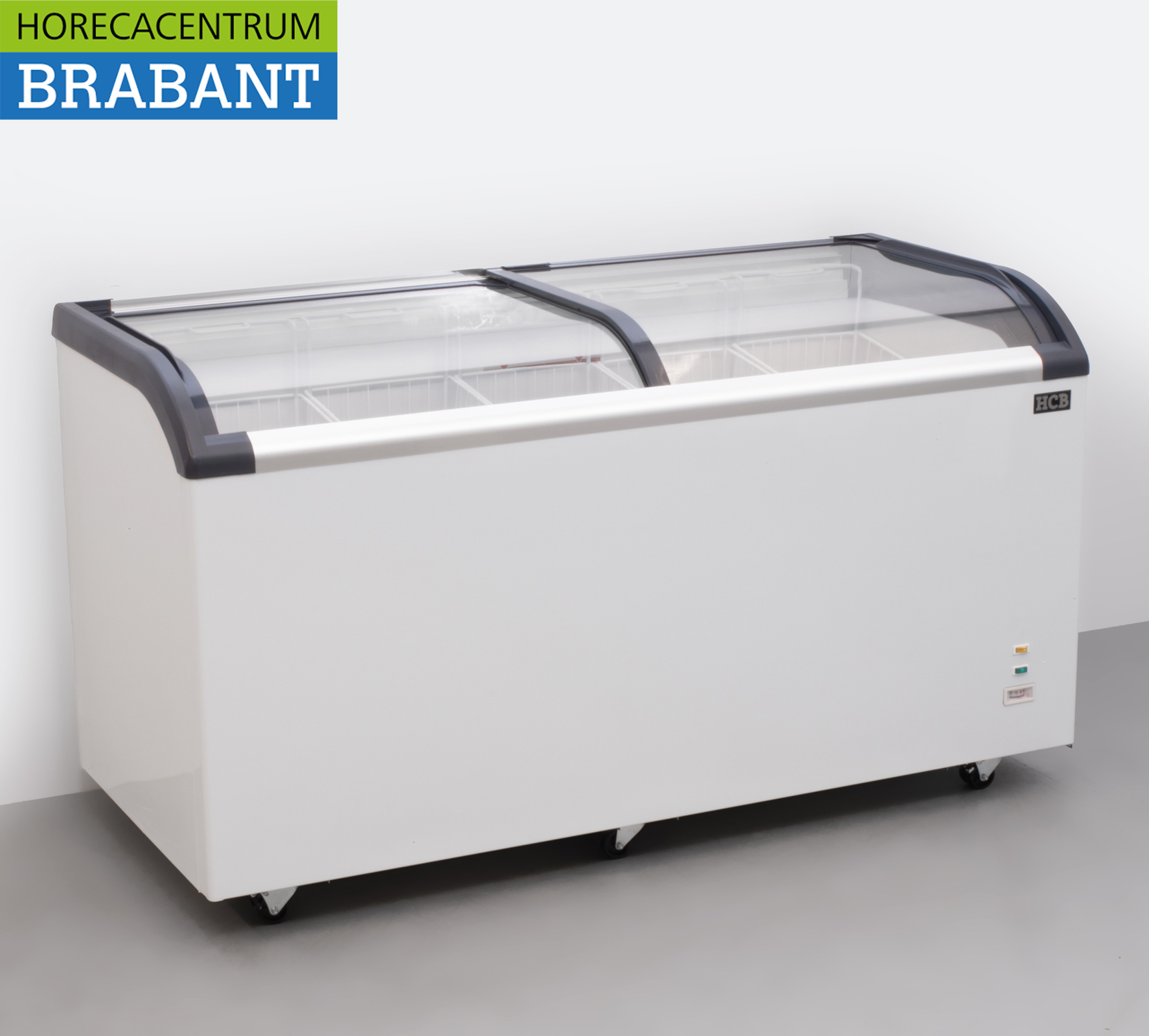 HCB Shop Gefrierschrank Gefrierschrank mit Glasschiebedeckel 455 Liter 230V Horeca – Bild 3