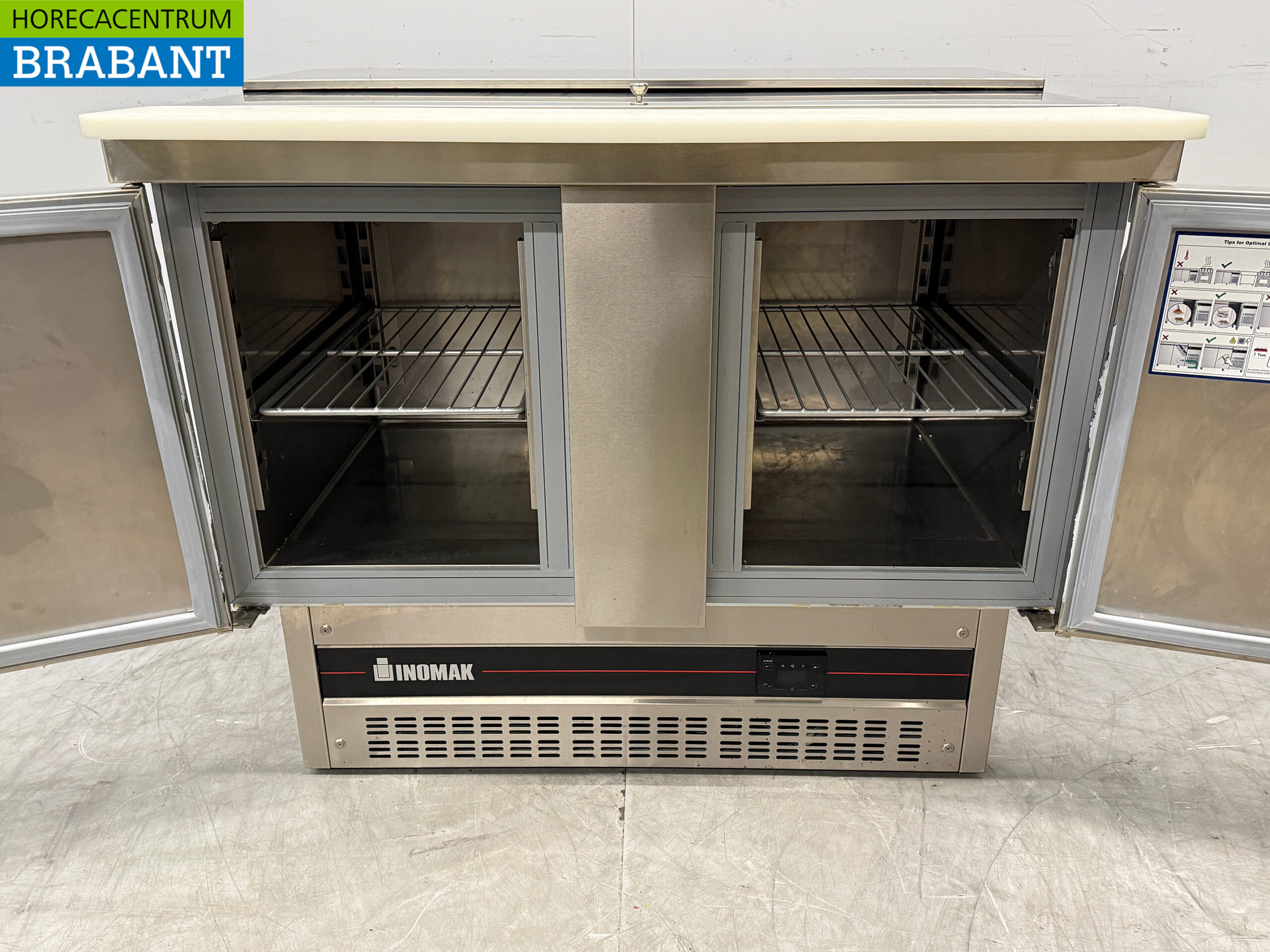 Edelstahl Inomak Saladette 2 Türen 108 cm 230V Horeca – Bild 5