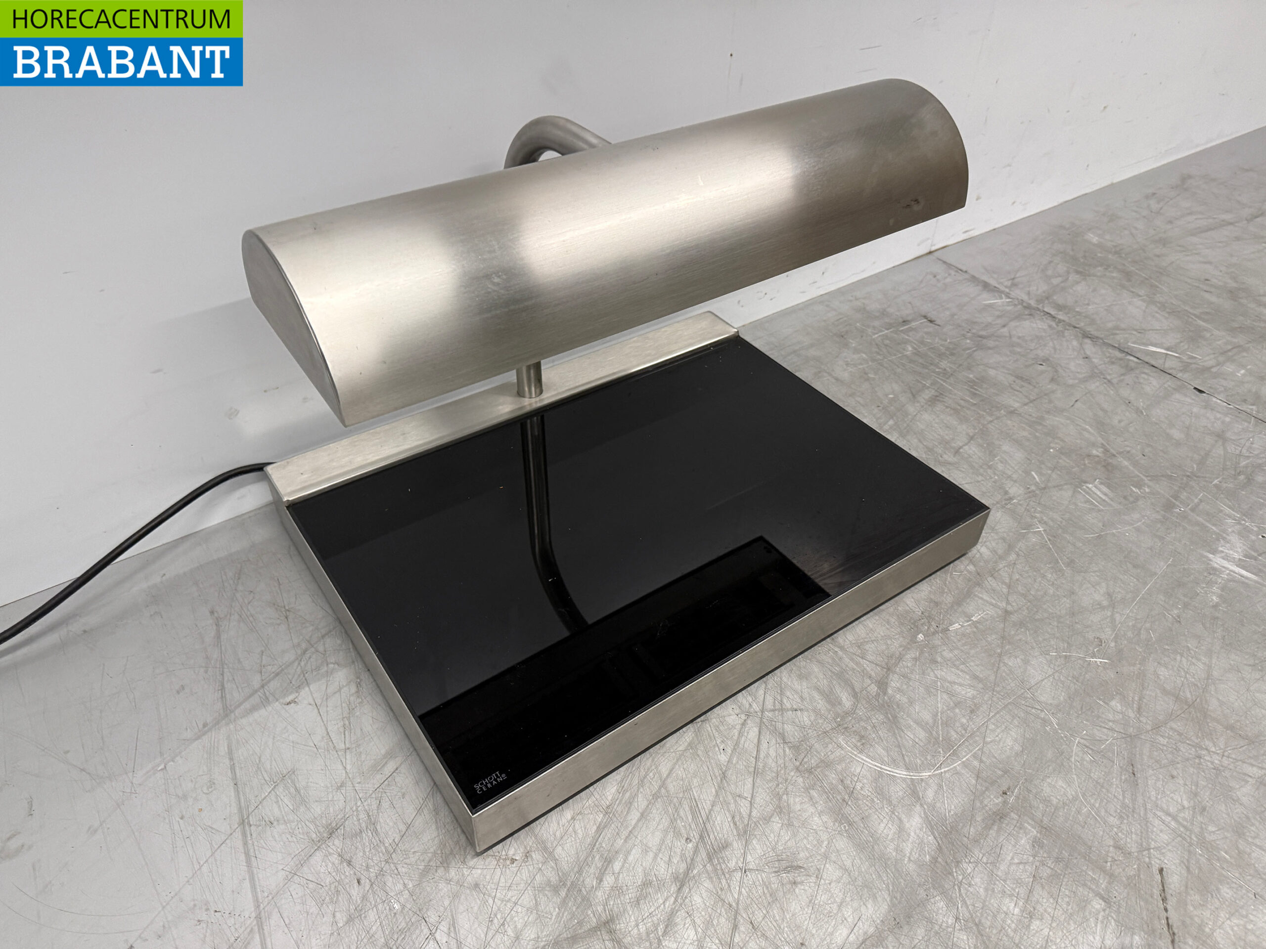 Edelstahl Culion Heizplatte Heizplatte mit Wärmelampe 60,5 cm 230V Horeca – Bild 3