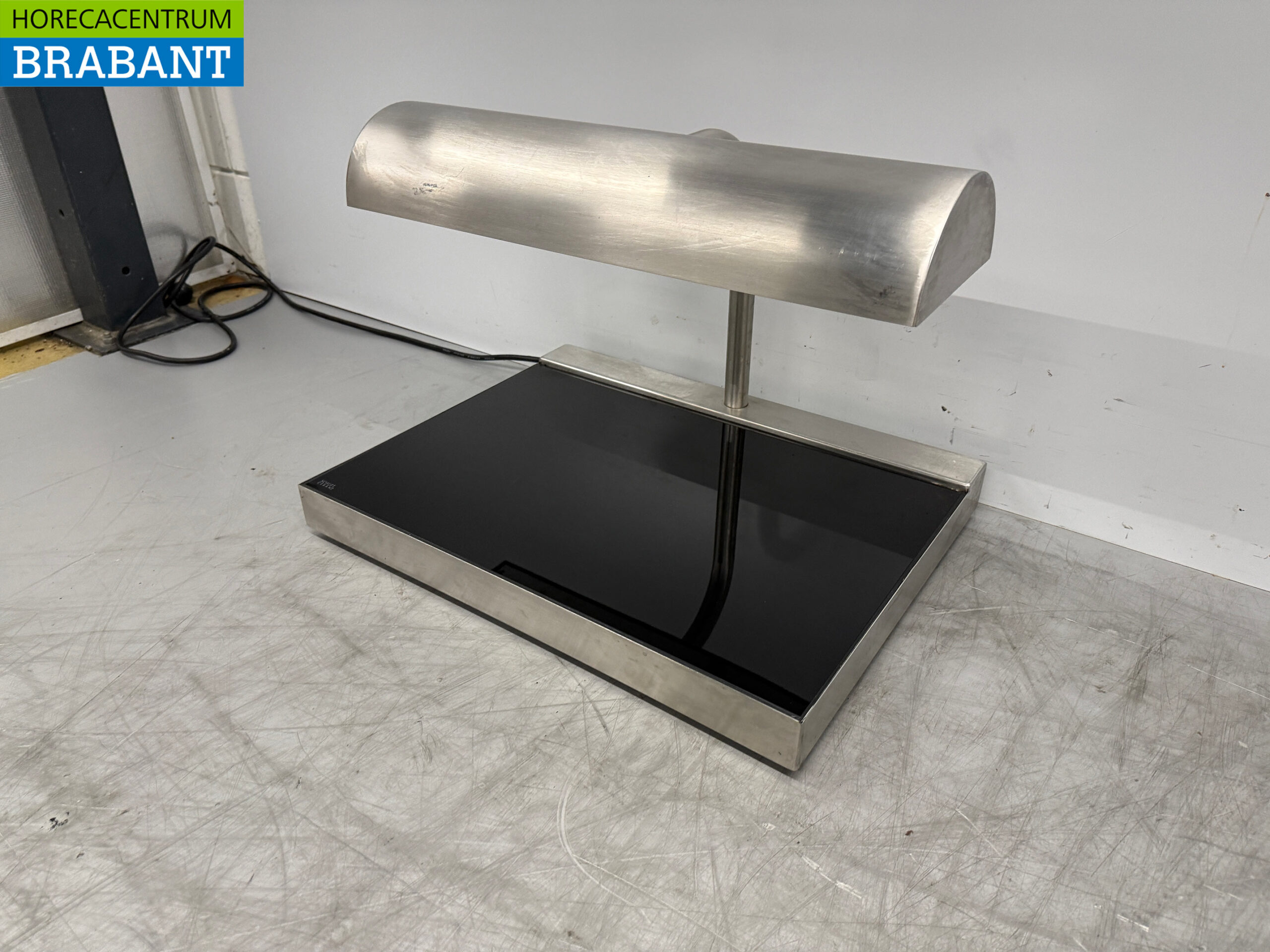 Edelstahl Cullion Heizplatte Heizplatte mit Wärmelampe 60,5 cm 230V Horeca – Bild 2