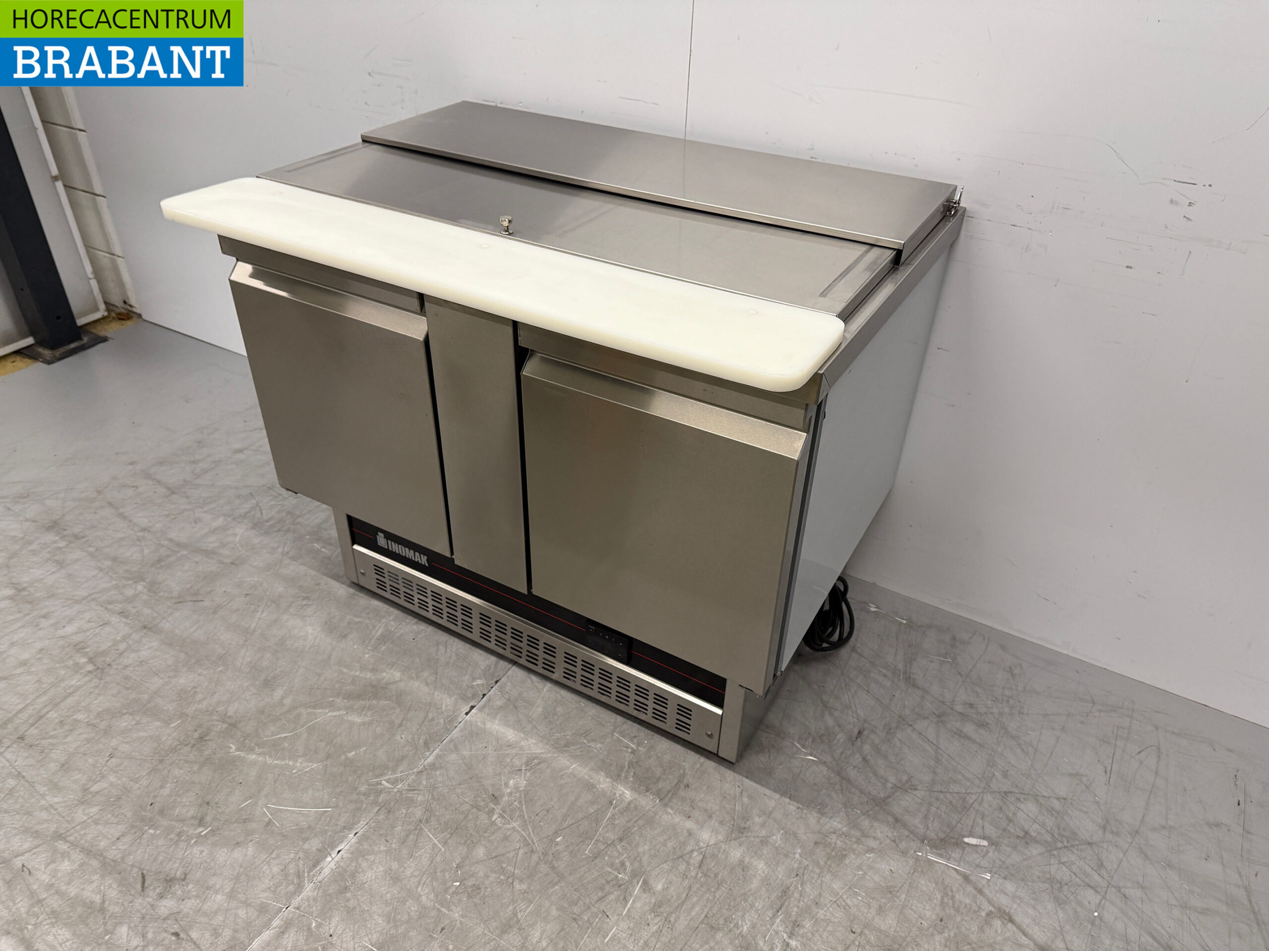 Edelstahl Inomak Saladette 2 Türen 108 cm 230V Horeca – Bild 2