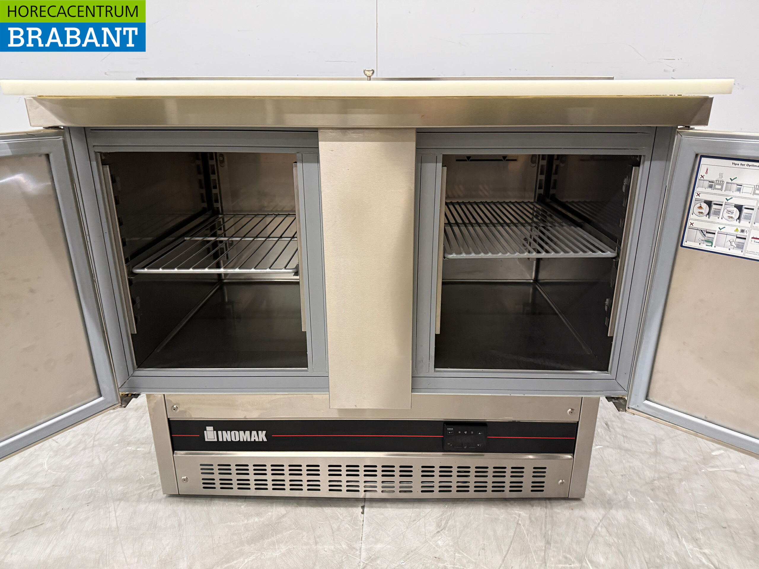 Edelstahl Inomak Saladette 2 Türen 108 cm 230V Horeca – Bild 5