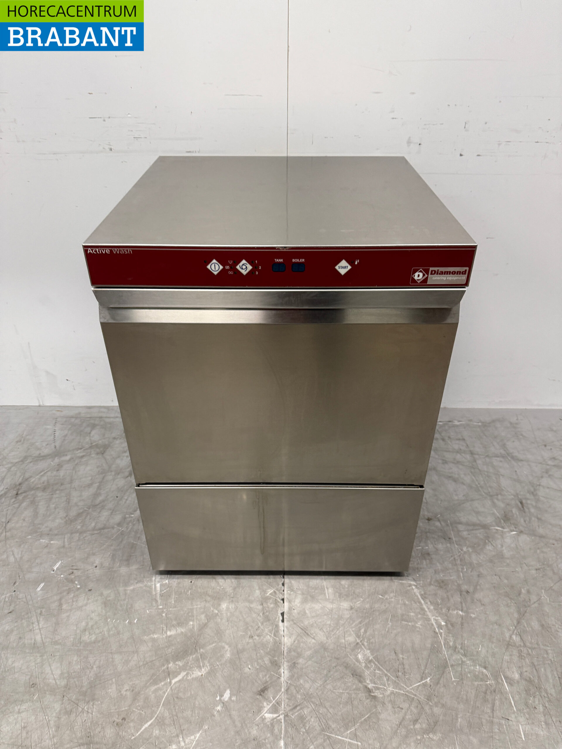 Edelstahl Diamond Geschirrspüler mit Ablaufpumpe 400V Horeca