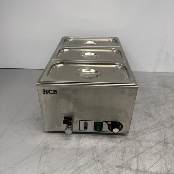 Edelstahl-Bain-Marie 3 x 1/3 GN 230V Horeca